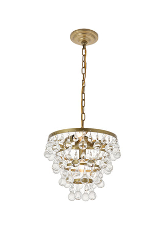 Kora 3 light Brass Pendant