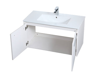 36 inch  Single Bathroom Floating Vanity in White