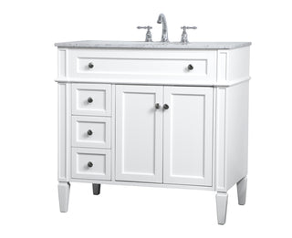 36 inch Single bathroom vanity in White