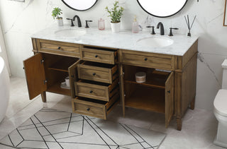 72 inch double bathroom vanity in driftwood