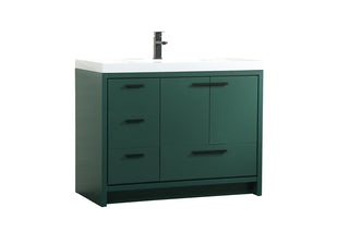 42 inch Single bathroom vanity in Green