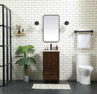 18 inch Single bathroom vanity in expresso