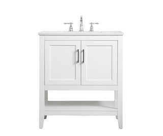 30 inch Single Bathroom Vanity in White