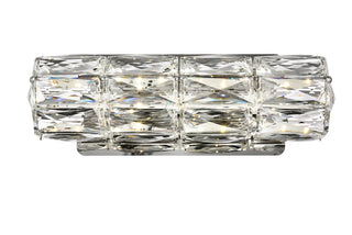 Valetta Integrated LED chip light Chrome Wall Sconce Clear Royal Cut Crystal