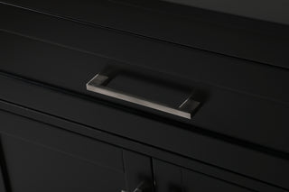 30 Inch Wide Bathroom Storage Freestanding Cabinet In Black