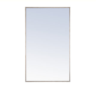 Metal frame Rectangle Mirror 24 inch Silver