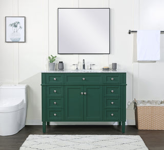 48 inch Single bathroom vanity in green