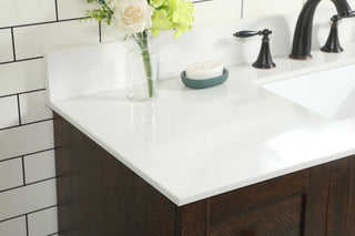 48 inch Single bathroom vanity in expresso with backsplash