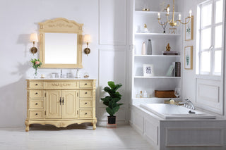 48 in. Single Bathroom Vanity set in light antique beige