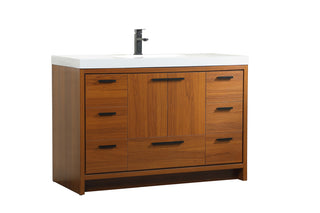 48 inch Single bathroom vanity in Teak