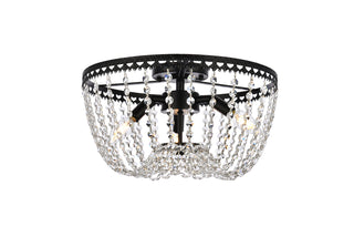 Kylie 16 inch flush mount in black