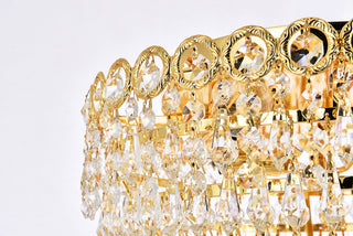 Century 4 light Gold Flush Mount Clear Royal Cut Crystal