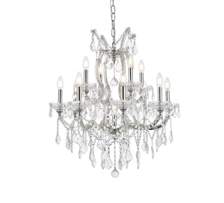 Maria Theresa 13 light Chrome Chandelier Clear Royal Cut Crystal