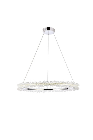 Laurel LED 34 inch Chrome pendant