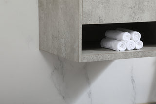 24 inch Single bathroom vanity in concrete grey