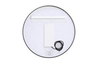 Pier 32 inch LED mirror with adjustable color temperature 3000K/4200K/6400K in black