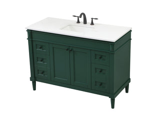 48 inch Single bathroom vanity in green