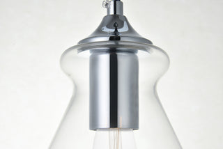 Destry 1 Light Chrome Pendant With Clear Glass