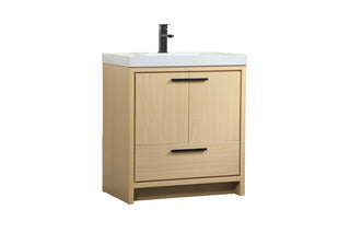 30 inch Single bathroom vanity in Maple