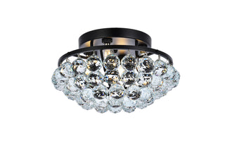 Corona 14 inch black flush mount