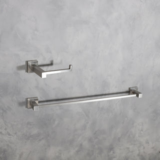 Isla 2-Piece Bathroom Hardware Set in Brushed Nickel