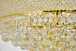 Primo 32 light Gold Chandelier Clear Royal Cut Crystal