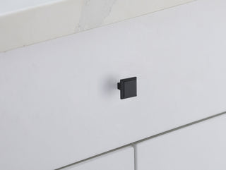 Wilow 1" Matte Black Square Knob Multipack (Set of 10)