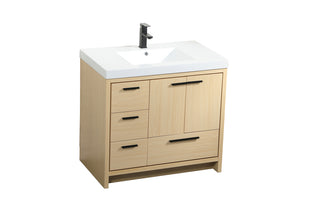 36 inch Single bathroom vanity in Maple