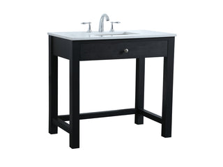 36 Inch ADA Compliant Bathroom Vanity In Black