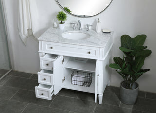 36 inch Single bathroom vanity in White