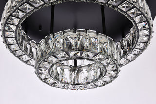 Monroe 22 inch LED double flush mount in black