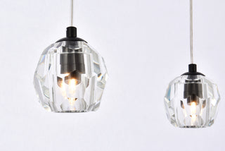 Eren 5 lights Black pendant