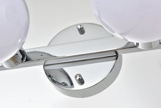 Majesty 4 light Chrome and frosted white Bath Sconce