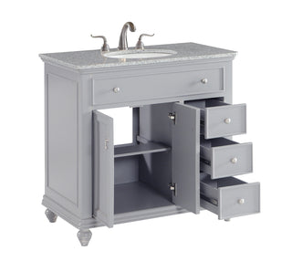 36 In. Single Bathroom Vanity Set In Light Grey