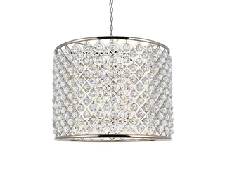 Madison 12 light polished nickel Chandelier Clear Royal Cut Crystal