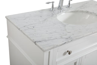 42 inch Single bathroom vanity in white