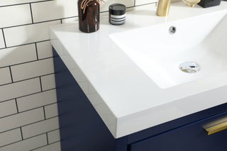 30 inch Single bathroom vanity in Blue