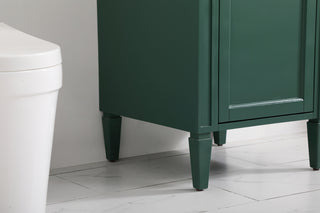 21 inch Single bathroom vanity in green