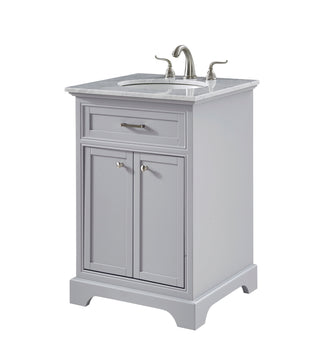 24 In. Single Bathroom Vanity Set In Light Grey