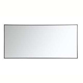 Metal frame rectangle mirror 30 inch in Black