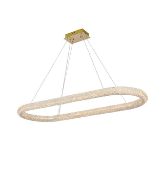 Bowen 51 inch Adjustable LED Chandelier in Satin Gold