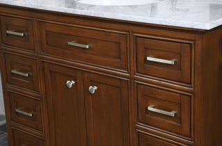 42 in. Single Bathroom Vanity set in teak