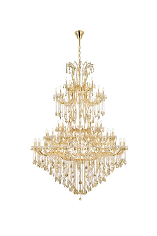 Maria Theresa 84 light Gold Chandelier Golden Teak (Smoky) Royal Cut Crystal