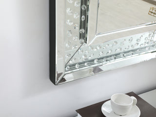 Sparkle collection crystal mirror 32 x 40 inch