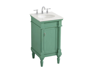 18.5 inch Single bathroom vanity in vintage mint