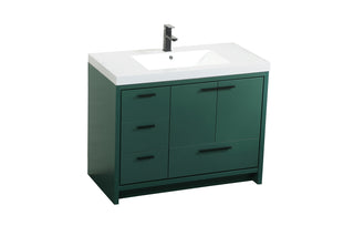 42 inch Single bathroom vanity in Green