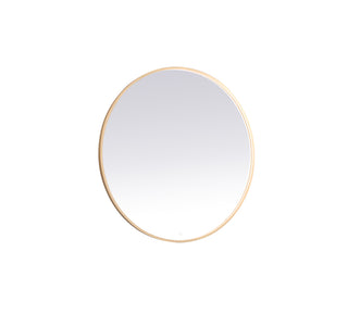 Pier 48 inch LED mirror with adjustable color temperature 3000K/4200K/6400K in brass