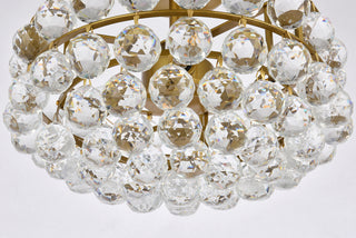 Savannah 14 inch flush mount in brass