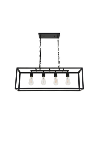 Resolute 4 light black Pendant