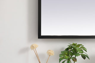 Pier 30x30 inch LED mirror with adjustable color temperature 3000K/4200K/6400K in black